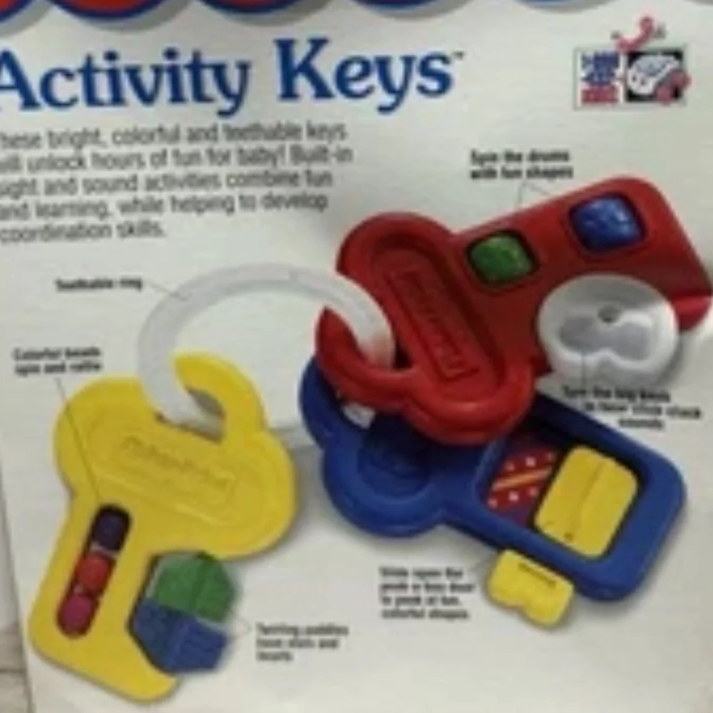 Vintage Fisher-Price Bright Learning Activity Keys